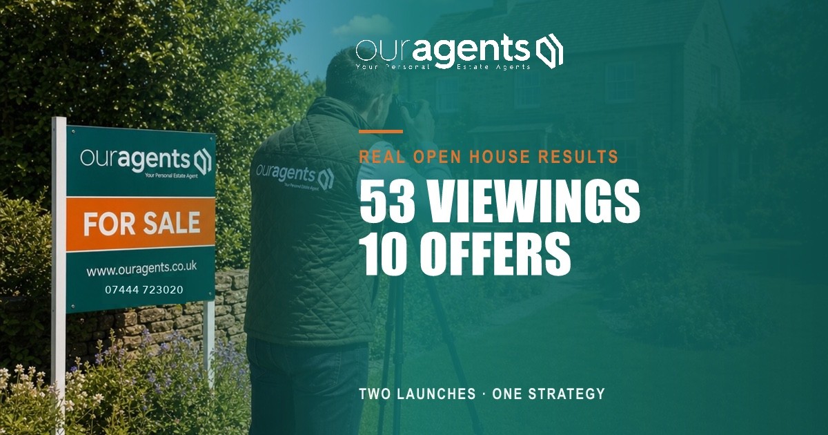 Northumberland open house launch — 53 viewings, 10 offers