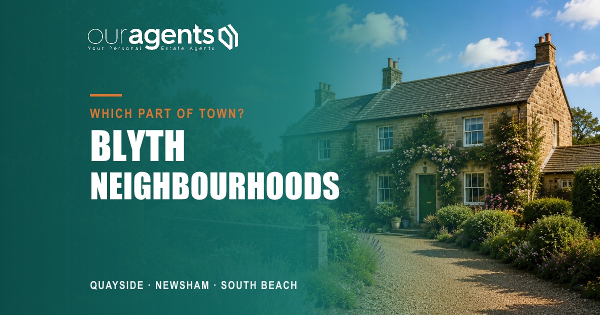 Blyth quayside and residential streets, Northumberland