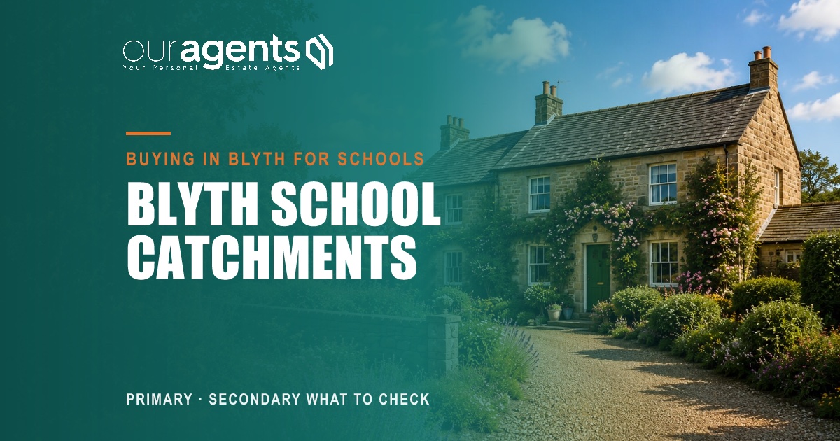 Family home with garden in Blyth, Northumberland, the kind of house buyers choose for school catchment
