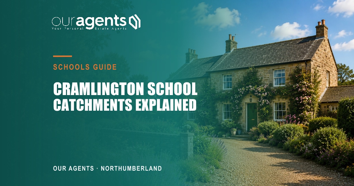 Cramlington, Northumberland — residential estate streets and green space