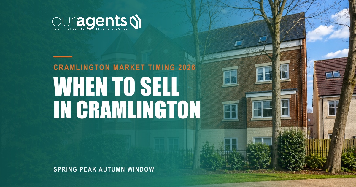 Family home in Cramlington, Northumberland, in strong year-round demand from commuters and first-time buyers