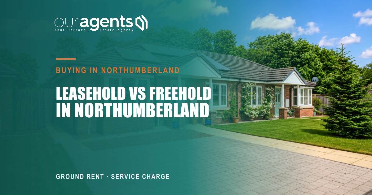 New-build Northumberland property with a leasehold contract on the table