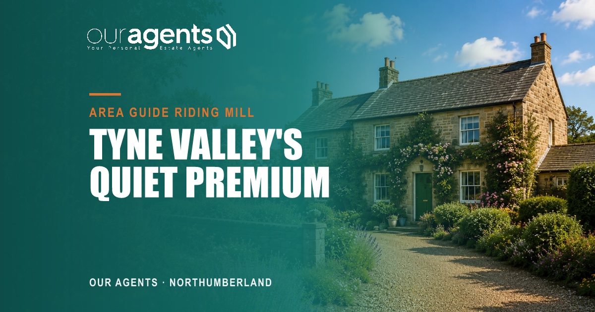 Riding Mill, Northumberland — Tyne Valley village and riverside woodland