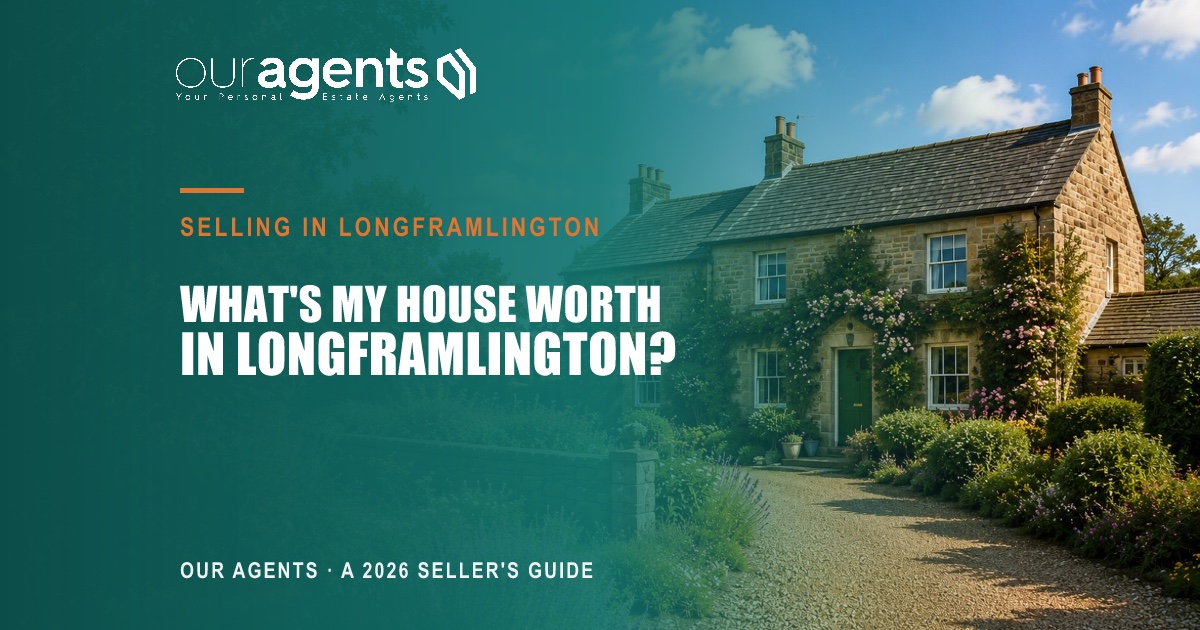 Stone cottage with garden in Longframlington, Northumberland — Our Agents