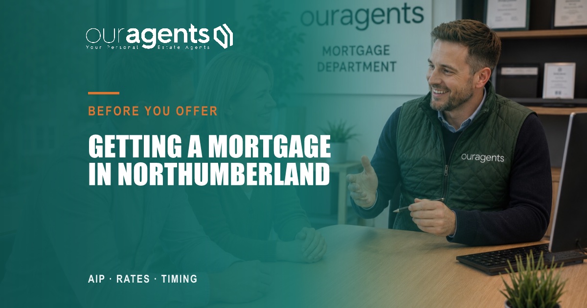 Stone-built Northumberland property being financed with a mortgage