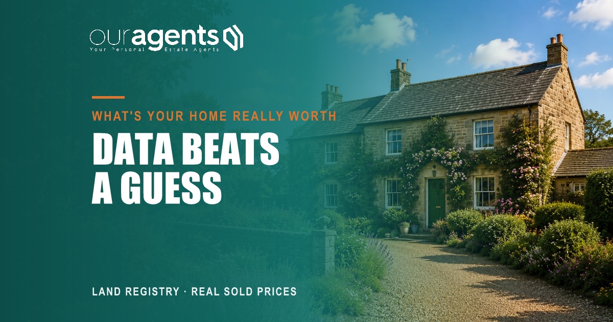 Northumberland stone terrace houses used to illustrate a data-backed home valuation