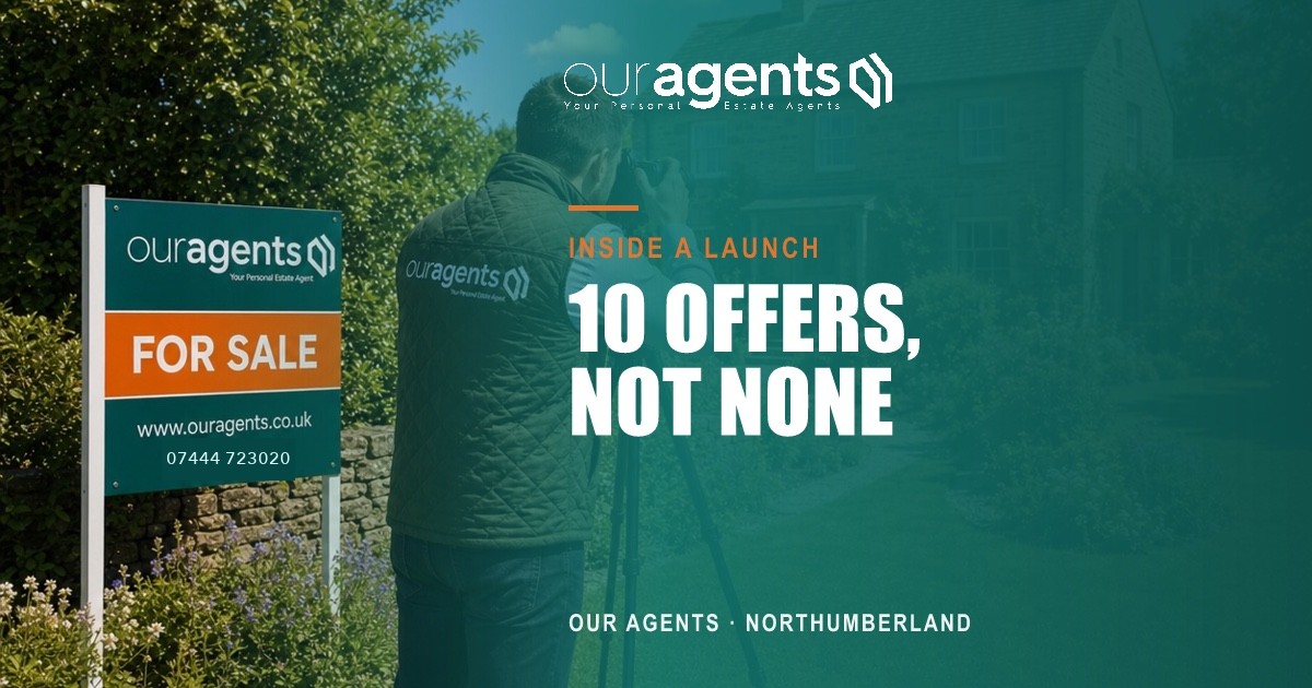 Northumberland property viewing — buyers at an open house event
