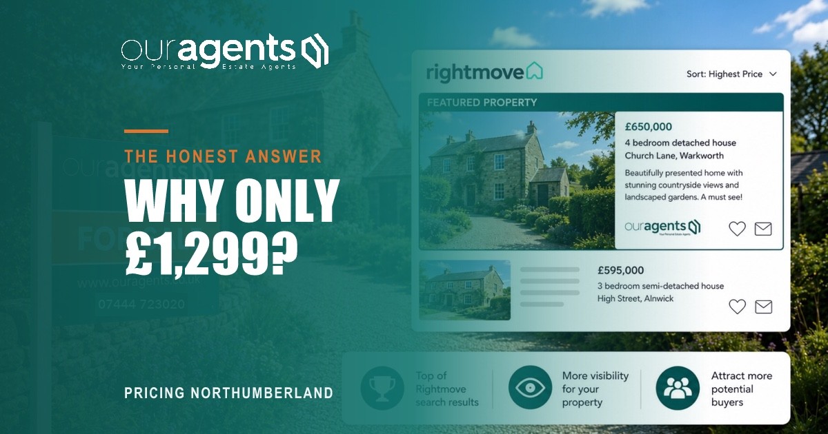 Stone cottage with garden, representing the Our Agents £1,299 fixed-fee selling package